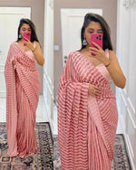 Buy Most Trending Pink Color Sequence Saree At Affordable Price - Joshindia