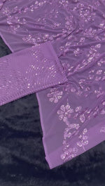 Purple color gorgeous designer saree at affordable rate buy now