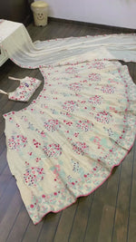 lucknowi Cream lehenga choli For Women Buy Online