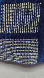 Buy Trendy Velvet Navy Blue Lehenga Choli Online in India