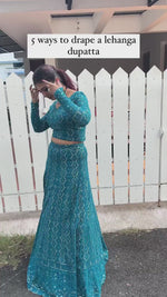 Blue color trending designer lehenga choli buy now