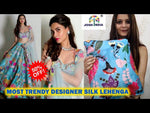 Beautiful sky blue color silk lehenga choli buy now