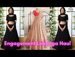 black color designer mirror work lehenga choli