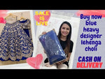 Blue Color Latest Designer lehenga Choli For Wedding