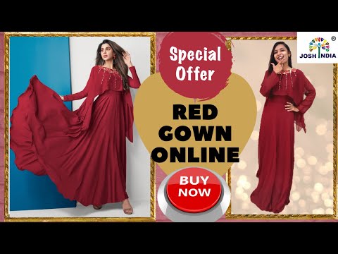 Buy Red Women Gowns Online | G3fashion.com