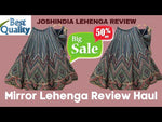 Trending grey color designer mirror work lehenga choli buy now