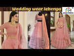 Coral pink designer lehenga choli