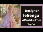 Light Pink Color Designer lehenga choli With Heavy Flair