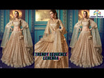 Dusky beige color beautiful designer lehanga choli buy now
