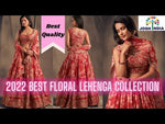 Red floral printed designer lehenga choli