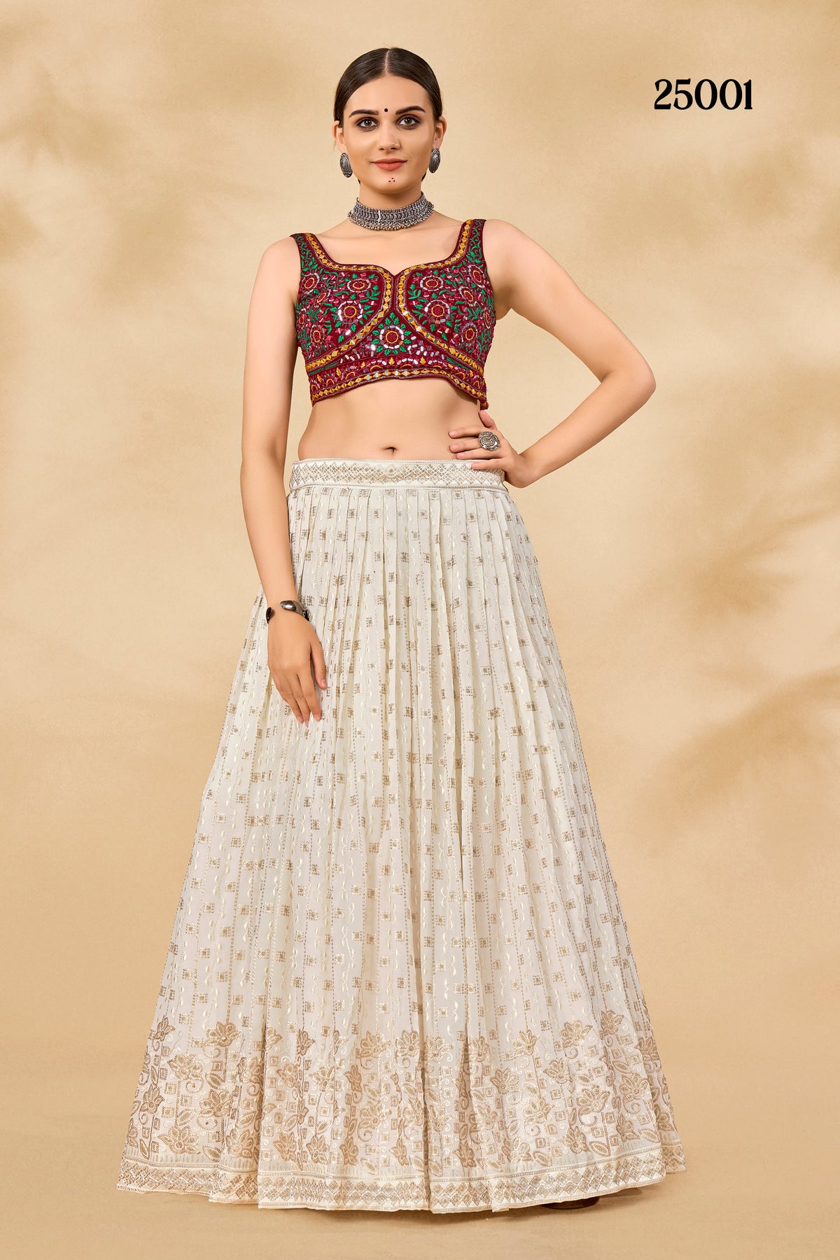 Trendy White Color lehenga choli Buy Now - Joshindia