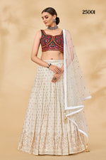Trendy White Color lehenga choli Buy Now - Joshindia