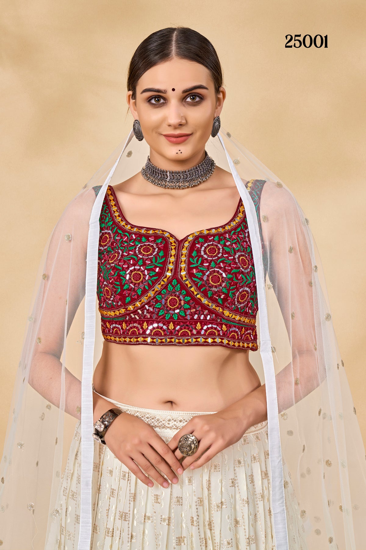 Trendy White Color lehenga choli Buy Now - Joshindia
