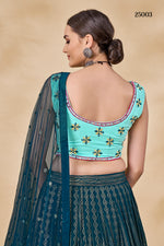 Trendy Teal Green Color lehenga choliBuy Now - Joshindia
