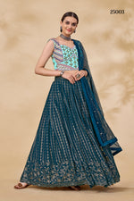 Trendy Teal Green Color lehenga choliBuy Now - Joshindia