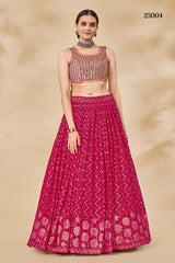 Trendy Pink Color lehenga choli  Buy Now - Joshindia