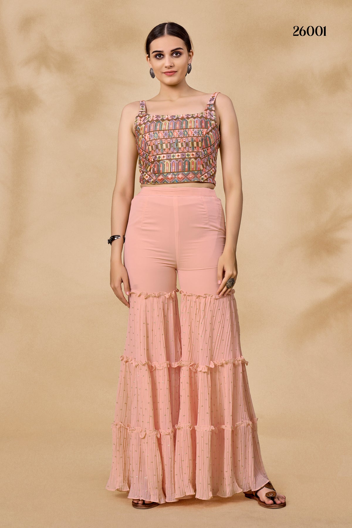 Trending Peach color designer indowestern outfit for wedding - Joshindia