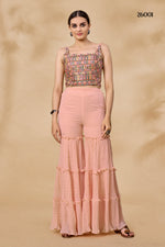 Trending Peach color designer indowestern outfit for wedding - Joshindia