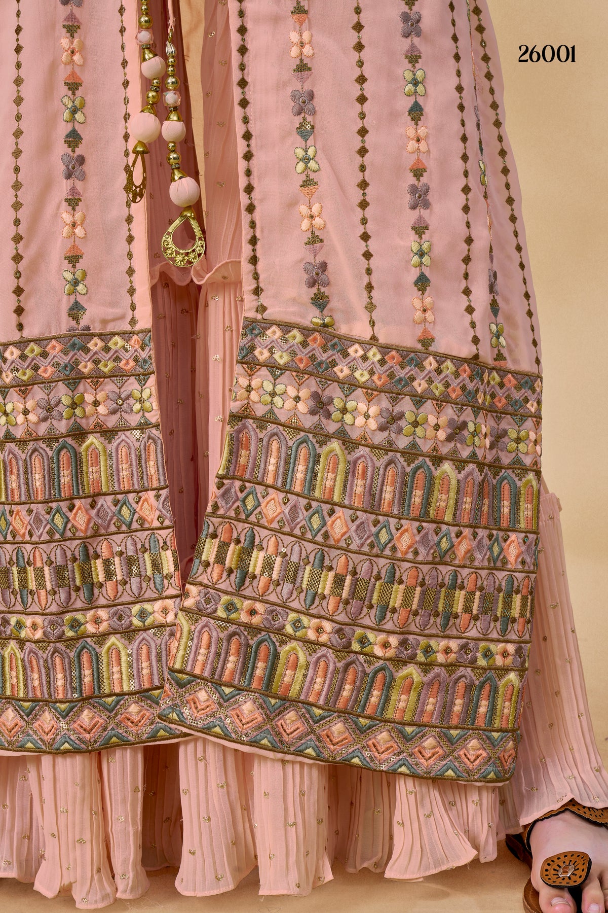 Trending Peach color designer indowestern outfit for wedding - Joshindia