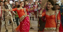 pink orange raw silk salwar suit - Joshindia