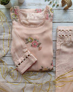 Peach color beautiful plazo style salwar suit buy now - Joshindia