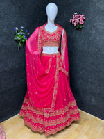 Trending Pink Color Lehenga Choli For Wedding - Joshindia