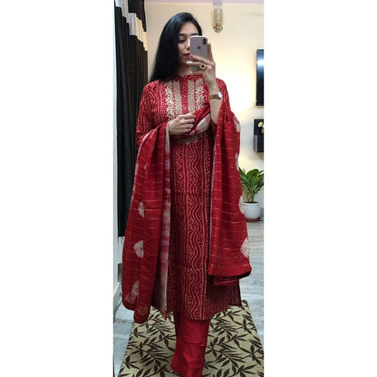 Trending Red Color Kurta Set For Wedding