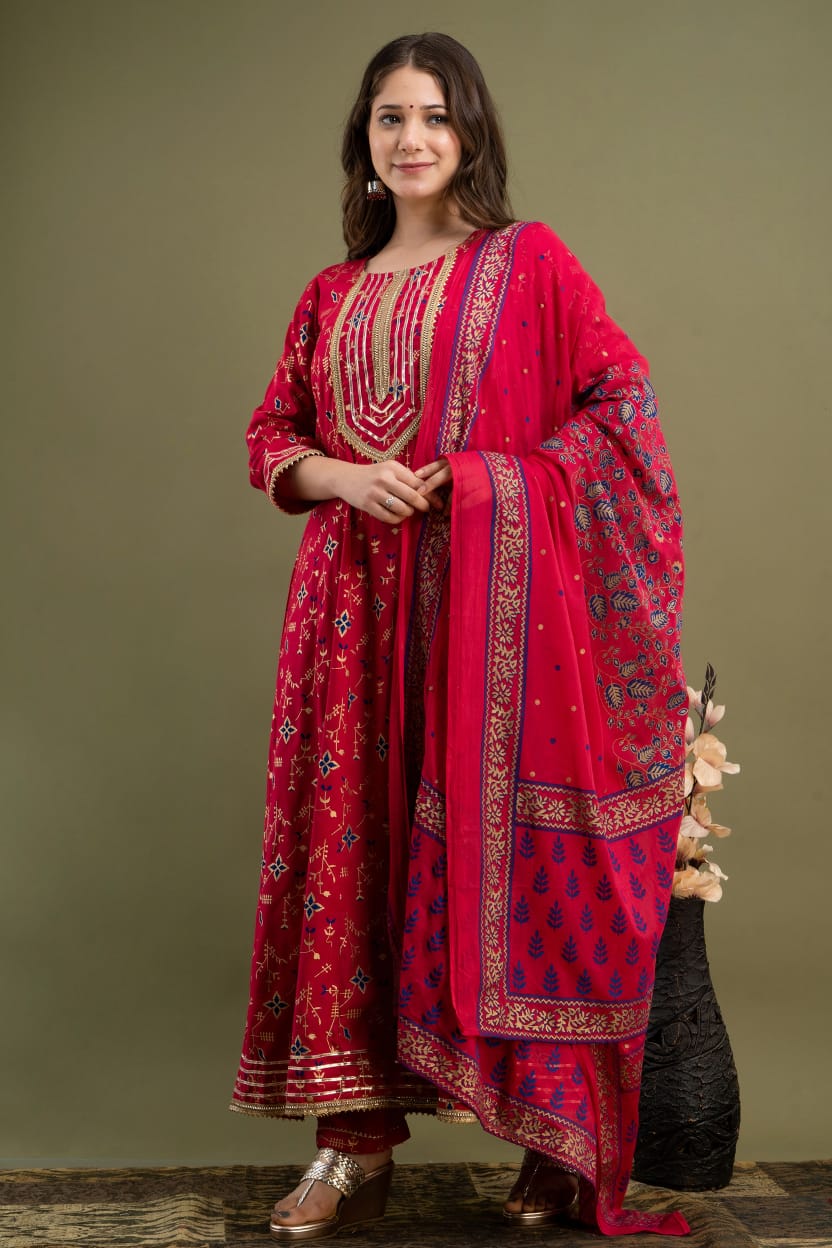 Best Red Color Kurti For Wedding - Joshindia