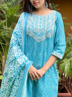 New Sky Blue Color Kurta Set Buy Now - Joshindia