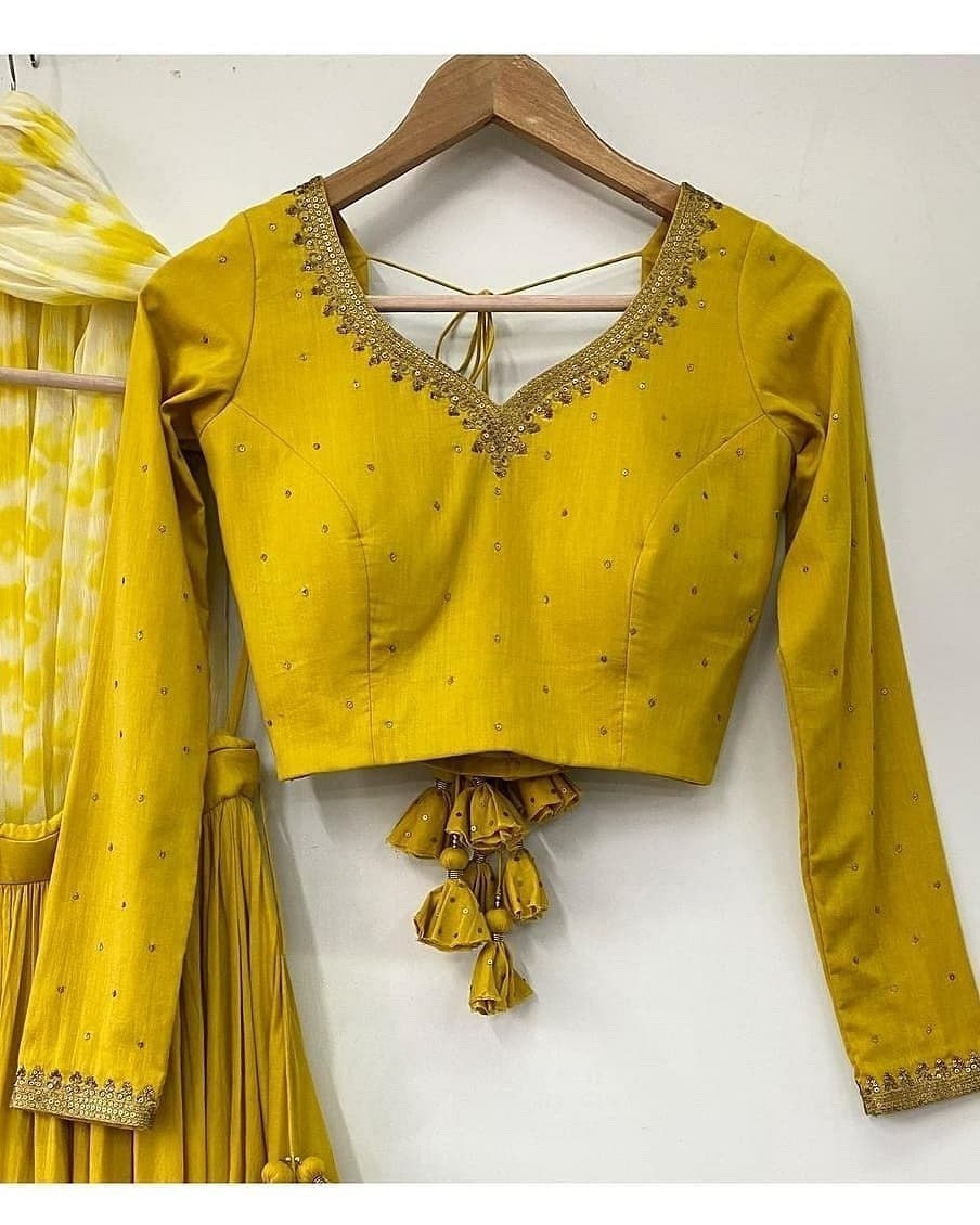 Beautiful Yellow Lehenga choli For Parties Buy Now - Joshindia
