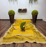 Beautiful Yellow Saree For Wedding Buy Now - Joshindia
