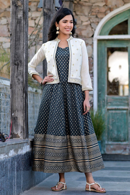 Beautiful jacket style indian outfit buy now