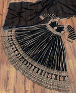 Black Color Beautiful Georgette Designer Gown Buy Now - Joshindia