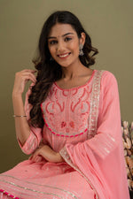 Peach color beautiful sharara set buy now - Joshindia