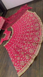 pink color mirror work lehenga choli at affordable price - Joshindia