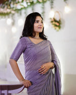 orchid color Designer Saree - Joshindia