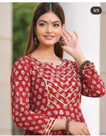 PREMIUM QUALITY COTTONKURTIPANT WITH DUPATTA - Joshindia