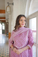 Latest Beautiful cotton printed kurti with pant , duptta - Joshindia