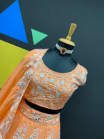 Orange Color Heavy Designer Lehenga Choli - Joshindia