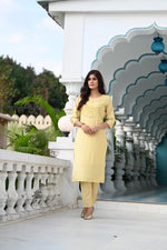 Elegant Muslin Embroidered Kurti With Pant & Dupatta - Joshindia