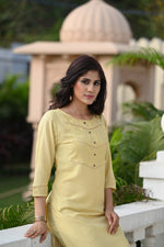 Elegant Muslin Embroidered Kurti With Pant & Dupatta - Joshindia