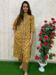 Trending yellow color Kurta set at affordable price - Joshindia