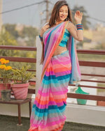 Trending Multi colour saree buy online - Joshindia