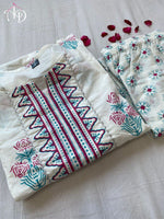 Beautiful Printed Cotton Fabric Kurti With Heavy Manual - Joshindia