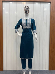 Trendy New lucknowi style kurta set for stylish look - Joshindia
