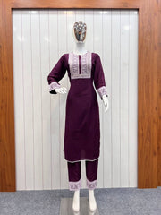 Trendy New lucknowi style kurta set for stylish look - Joshindia