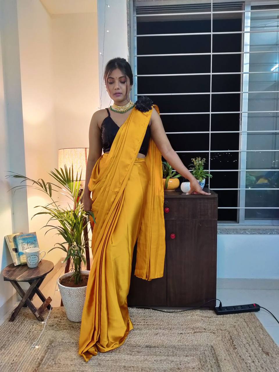 Readymade pleated saree best sale online