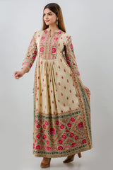 Reyon Straight Long Kurti With Pant - Joshindia