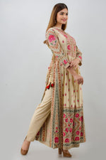 Reyon Straight Long Kurti With Pant - Joshindia