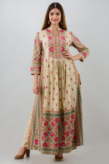 Reyon Straight Long Kurti With Pant - Joshindia
